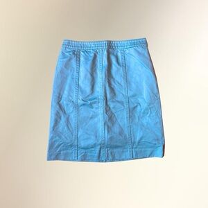 Ann Taylor Sky Blue Structured Pencil Skirt